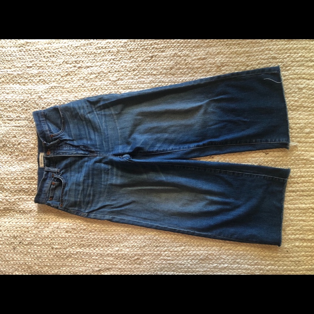 Madewell cropped flare jean